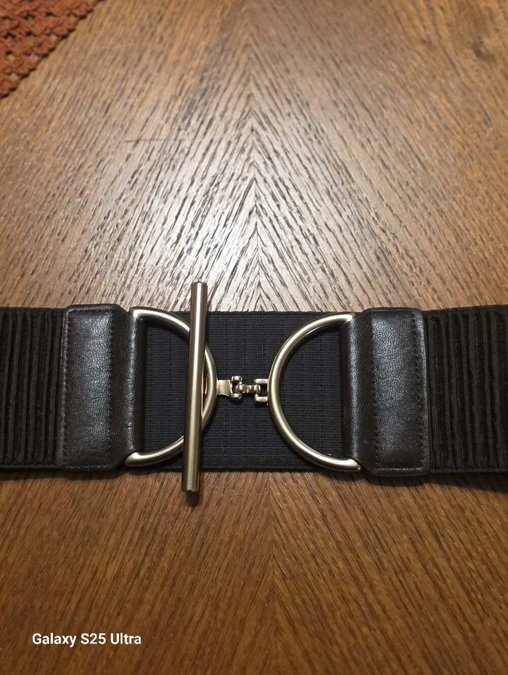 Chico's Espresso Brown Toggle Stretch Belt - S/M